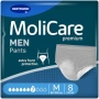 Нови Мъжки гащи при инконтиненция MoliCare 7 капки Medium 80-120 см 8 броя, снимка 1
