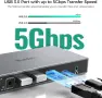 Suidek 2-входов 2-изходов 4к@60Hz DispayPort KVM превключвател с USB 3.0 портове нов, снимка 6