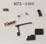 Комплект бутони за Nokia N73,Джойстик горно за N73, Джойстик долно N73, Среда за Nokia N73, снимка 1
