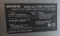 Aiwa CSD-ES225V стерео радиокасетофон със CD , снимка 9