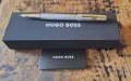 писалка HUGO BOSS Gear метал сребро и злато с модернизирани ивици, снимка 3