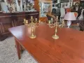 Двойка бронзови свещници, снимка 1