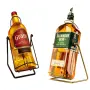 Празни бутилки от уиски 4.5 литра с метални люлки (Tullamore Dew и Grant's), снимка 1