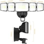 Onforu LED прожектор 55W с датчик за движение IP65, снимка 8