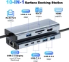Docking Station SD962 за Microsoft Surface – 10 в 1, 4K HDMI, Ethernet, USB-C PD 100W, снимка 1