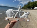 Закачалка за стена от дърво с морски декор , снимка 8