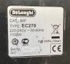Продавам кафемашина DeLonghi EC270, снимка 3