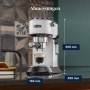 Кафемашина с ръкохватка DeLonghi Dedica EC685.W Бяла, снимка 3