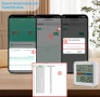 Smart Life, Tuya WiFi смарт сензор за температура и влажност с подсветка хигрометър термометър TH08B, снимка 13