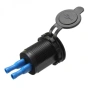 Двоен USB адаптер за вграждане 2x2.1A, 12V/24V, водоустойчив панел за камион, АТВ, лодка 10035, снимка 10