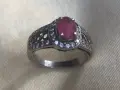 стар сребърен пръстен, снимка 1