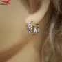 Обеци с платинено покритие 211222, снимка 4