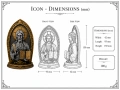 Православна икона Исус Христос – ръчно оцветена, снимка 2