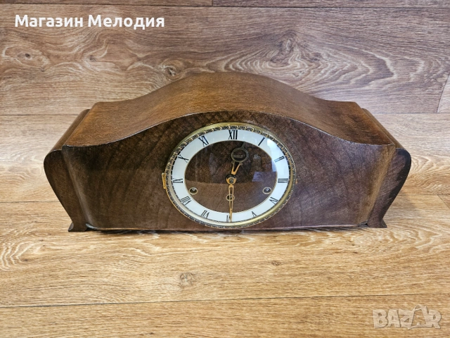 Немски механичен каминен часовник Anker (След Пълна Профилактика) + Ключ, снимка 5 - Други - 54759351