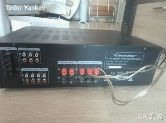 Thunder 5.1 Karaoke усилвател + 2 подови тонколони, снимка 3 - Караоке - 55692241