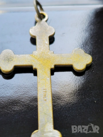 Стар посребрен бронзов Кръст ITALY, снимка 5 - Колекции - 54320507
