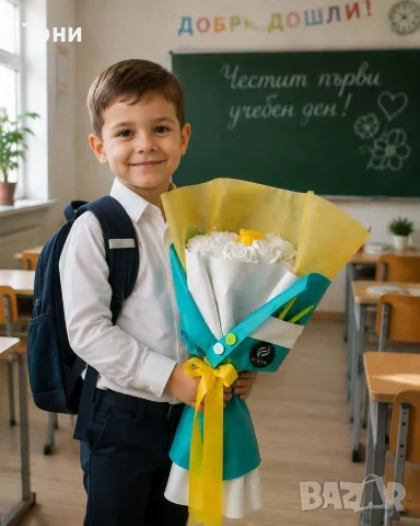 ръчно изработени букети за учители , снимка 4 - Ръчно изработени сувенири - 55644000
