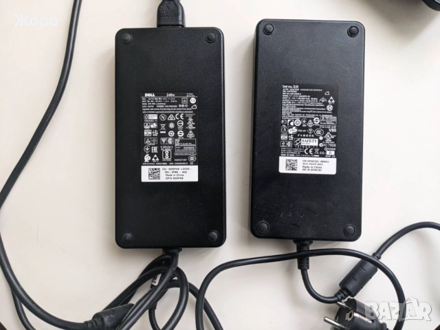Оригинално зарядно за лаптоп Dell - 240W Светеща букса, снимка 3 - Захранвания и кутии - 54341201