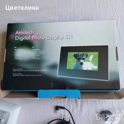 Дигитална фото рамка , снимка 3 - Плейъри, домашно кино, прожектори - 55048134