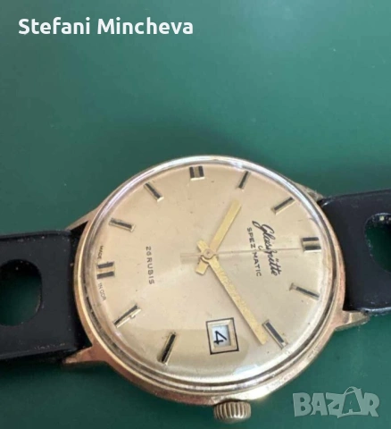 Glashutte Spezimatic позлатен мъжки часовник. Работи. Рядък , снимка 3 - Мъжки - 54142754