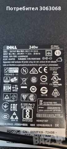 захранващ адаптер Dell 240W