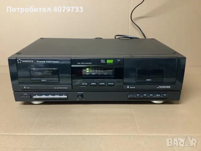 Двукасетъчен дек “renkforce TP1010 USB Kassettendeck”