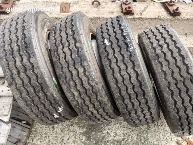4 броя Джанти 19.5 с Гуми 265/70R19.5 Регенерат за Mercedes, снимка 2 - Гуми и джанти - 54512024