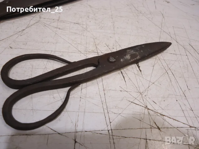 Стари ковани ножици, снимка 5 - Други ценни предмети - 55549507