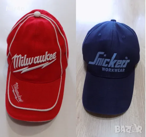 работна шапка milwaukee//snickers work wear козирка мъжка оригинална червена one size