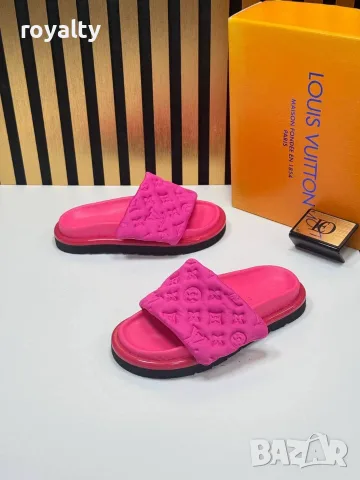 Louis Vuitton Нови Дамски Чехли Луи Витон , снимка 3 - Чехли - 55339554