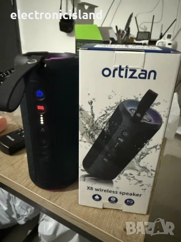 🚀 Мощна 40W Bluetooth Стерео Колонка Ortizan X8 Pro | 30ч Батерия | IPX7 | RGB светлини | TF карта, снимка 10 - Bluetooth тонколони - 54610971