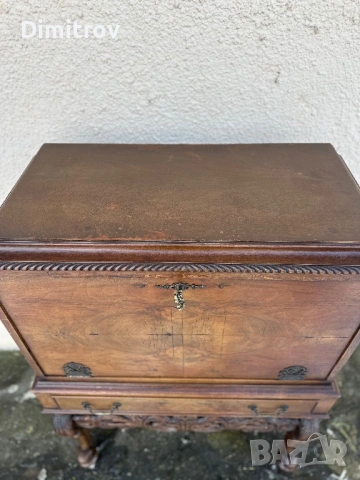 Ретро бар шкаф / витрина от масивно дърво, снимка 4 - Шкафове - 53958242