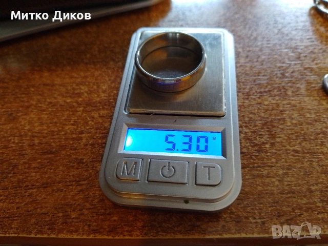 Пръстен тип халка със сребърна баня рисунка Версаче стомана R 543, снимка 5 - Пръстени - 55230529