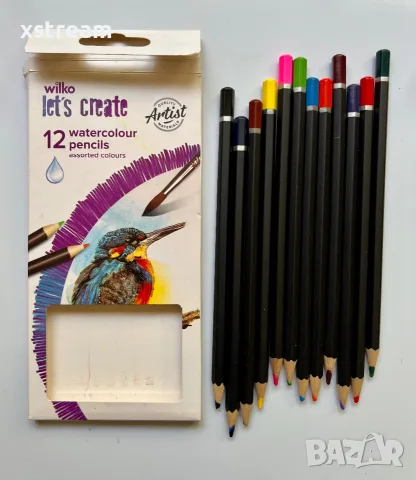 2Х Derwent Academy 12 WATERCOLOUR & 12 WATERCOLOUR SKINTONES Дервент акварелни моливи, снимка 6 - Ученически пособия, канцеларски материали - 55421066
