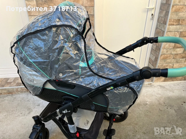 Количка Milu Kids бебешка количка 2в1, снимка 5 - Детски колички - 54660492
