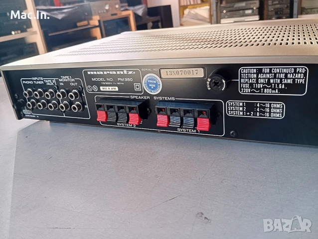 Усилвател MARANTZ PM350, снимка 7 - Ресийвъри, усилватели, смесителни пултове - 54722051
