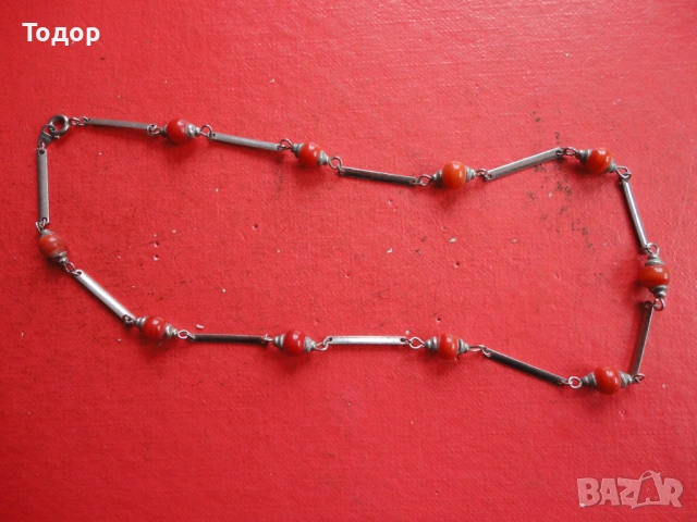 Страхотно корейско колие с камъни , снимка 2 - Колиета, медальони, синджири - 54089202