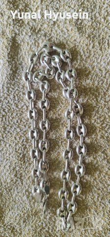 сребърен ланец 19гр, снимка 2 - Колиета, медальони, синджири - 54319977