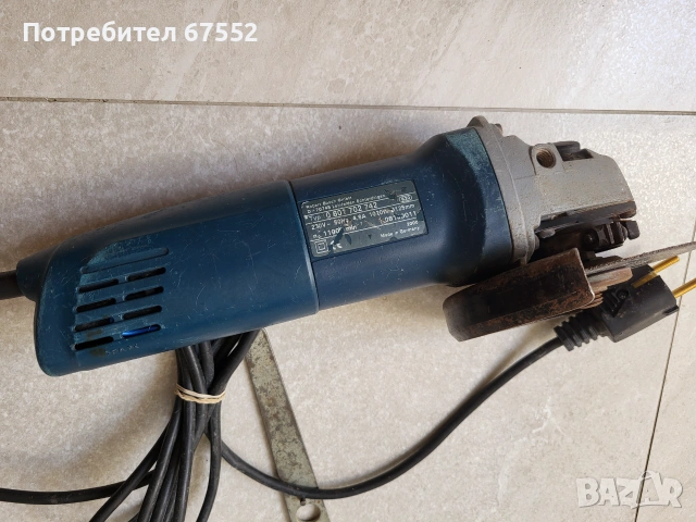Ъглошлайф Bosch GWS 10-12 900 вата, 125мм. 22€ (цената е крайна), снимка 2 - Ъглошлайфи - 55266016