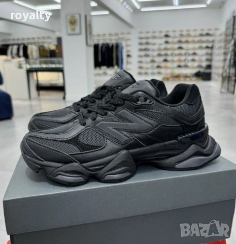 New Balance 9060 Triple Black Нови Черни Маратонки [35-46 Номер]