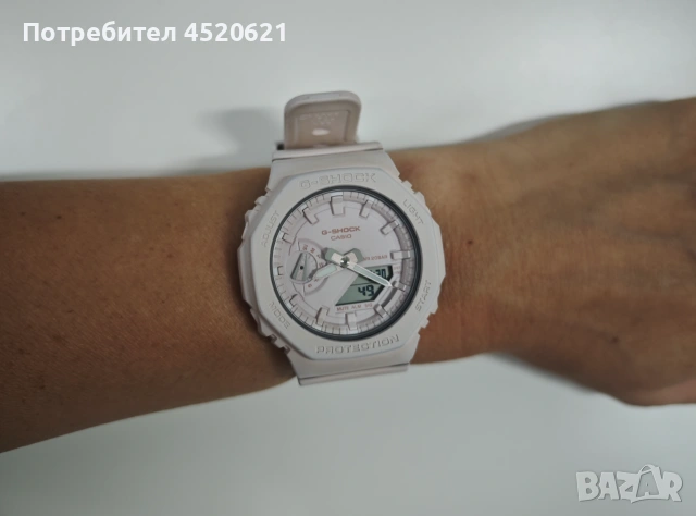 Дамски часовник G SHOCK бледо розов , снимка 2 - Дамски - 55260054