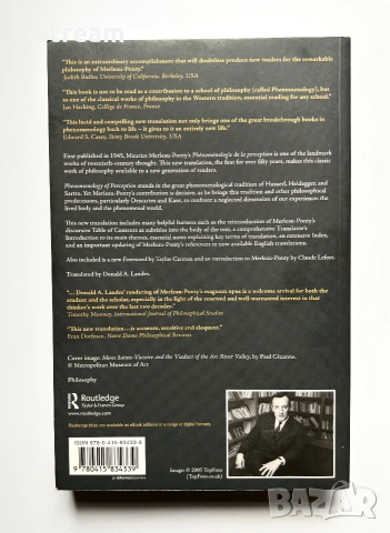 Phenomenology of Perception, Maurice Merleau-Ponty /Феноменология на възприятието, Морис Мерло-Понти, снимка 8 - Специализирана литература - 55211294