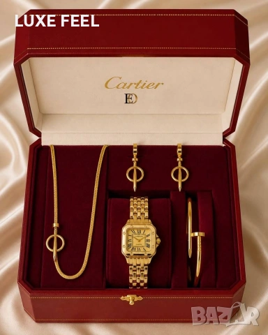 Cartier ⚜️Дамски Часовник + Бижута 