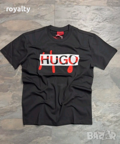Hugo Boss Нова Черна Мъжка Тениска Хюго Бос 