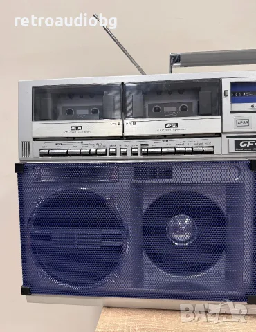🔈Колекционерски ретро радиокасетофон SHARP GF-767 Z Boombox - профилактиран🔉, снимка 2 - Радиокасетофони, транзистори - 55485810