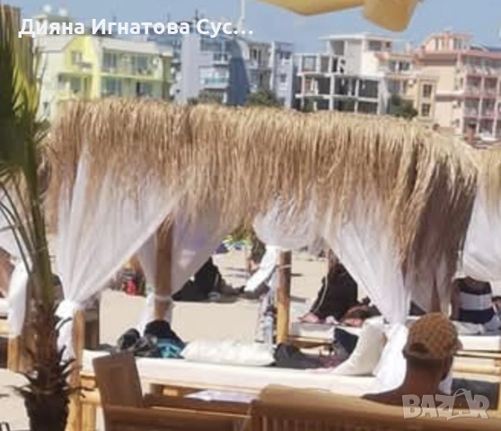 плажни дървени шатри, снимка 3 - Друго търговско оборудване - 54324757