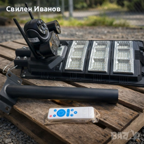 Улична соларна лампа и Smart камера 2 в 1, снимка 3 - IP камери - 54461910