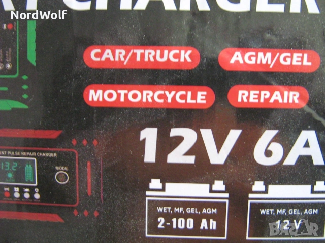 ЗАРЯДНО ЗА АКУЛУЛАТОРИ 12 V, снимка 6 - Аксесоари и консумативи - 54626890
