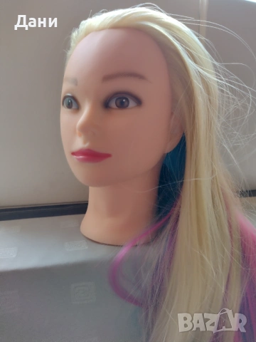 Учебна фризьорска глава  3 броя , снимка 6 - Аксесоари за коса - 54355584