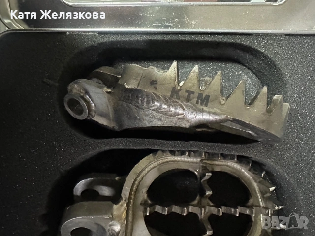 Титаниеви стъпенки педали за мотор, снимка 5 - Аксесоари и консумативи - 54556670